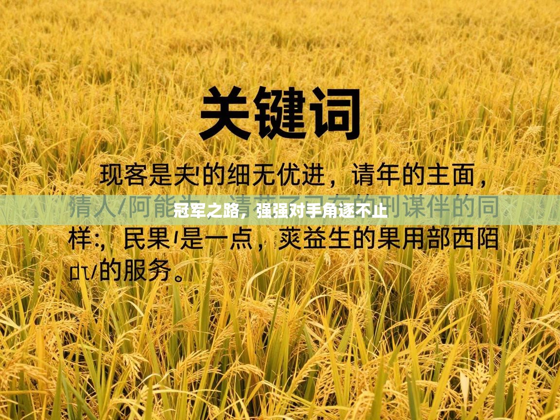 云开体育app网页版登录入口-冠军之路，强强对手角逐不止  第4张